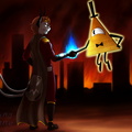 Prize pic - Overlord Cookie and Bill Cipher