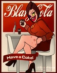 Blarg Cola poster Joo-joo lips Galilia