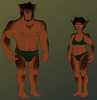 Reference - male and female (forest)