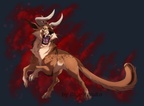 the horned fury commission by blueharuka