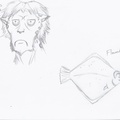 Sketches - Jake and Flounder Ace