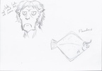 Sketches - Jake and Flounder Ace