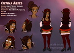 Reference sheet - Cienna Aries
