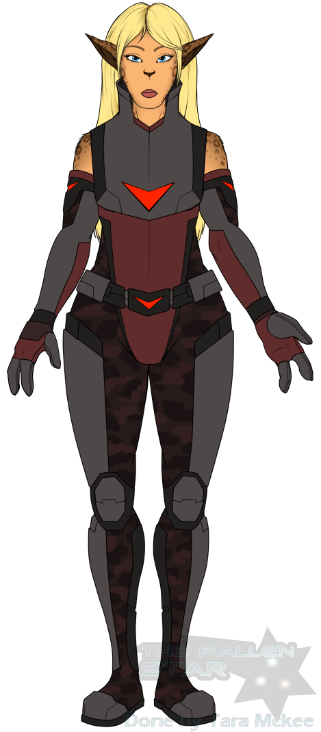 Ref Front - Myra Diardi (Vaelidian armour no helmet).png