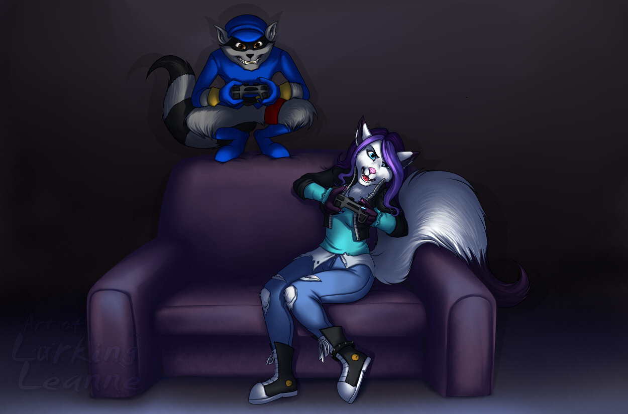 Commission - Sly and Icewolf