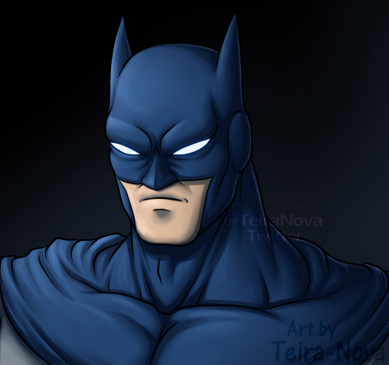 Commission headshot - Batman