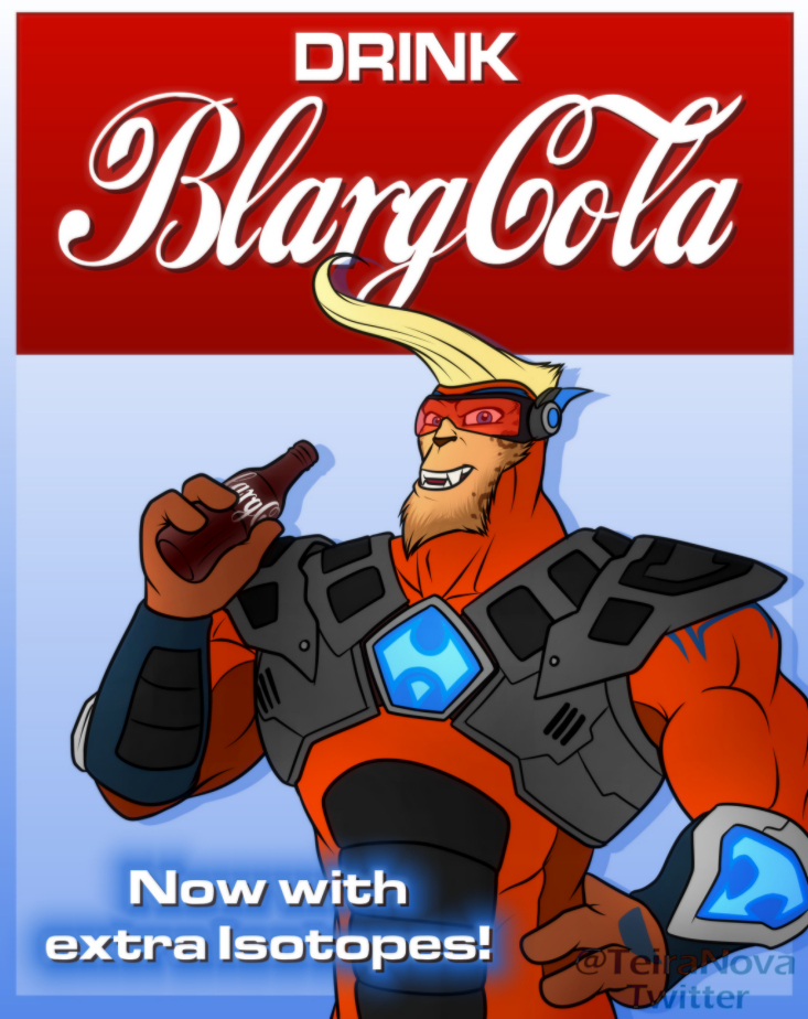 Blarg Cola poster Ace Hardlight