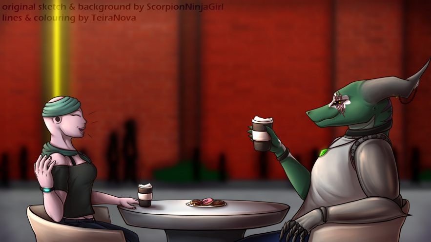 Collab Commission - Coffee shop
